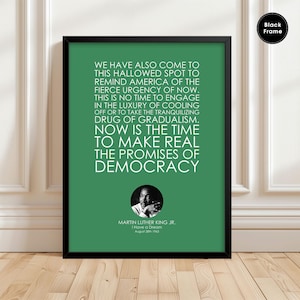Martin Luther King, J&#39;ai un rêve, Poster J&#39;ai un rêve, Citation de MLK, Discours de MLK, Droits civiques, Gravures des droits civiques, Poster des droits civiques