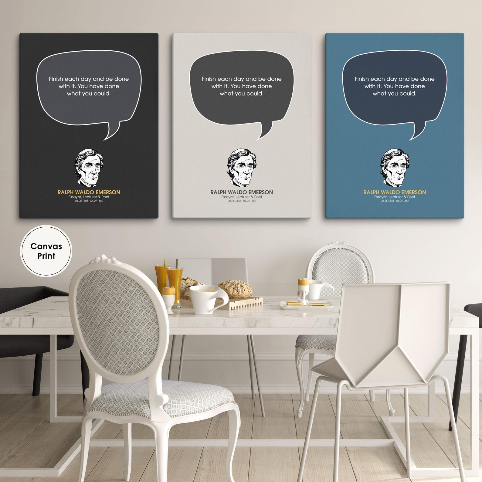Ralph Waldo Emerson Quote Poster | Inspirational Wall Art Print ...