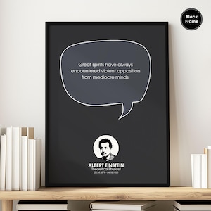 Albert Einstein, Theoretical Physicist, Albert Einstein Quotes, Albert Einstein Poster, Albert Einstein Wall Art, Famous Quotes, Success