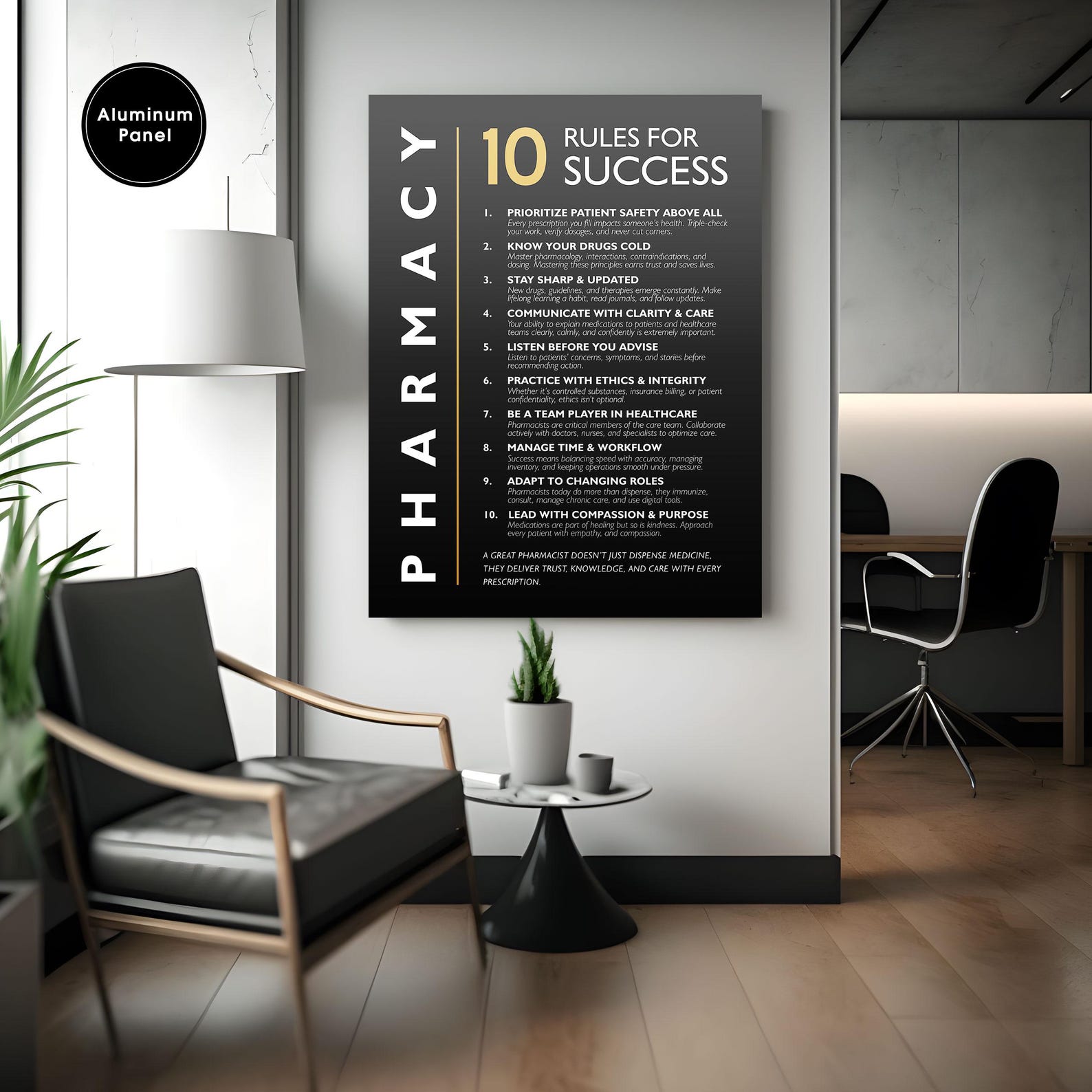 Poster Rph Pharmacy Rules for Success Poster, Pharmacist Office Decor - Etsy
