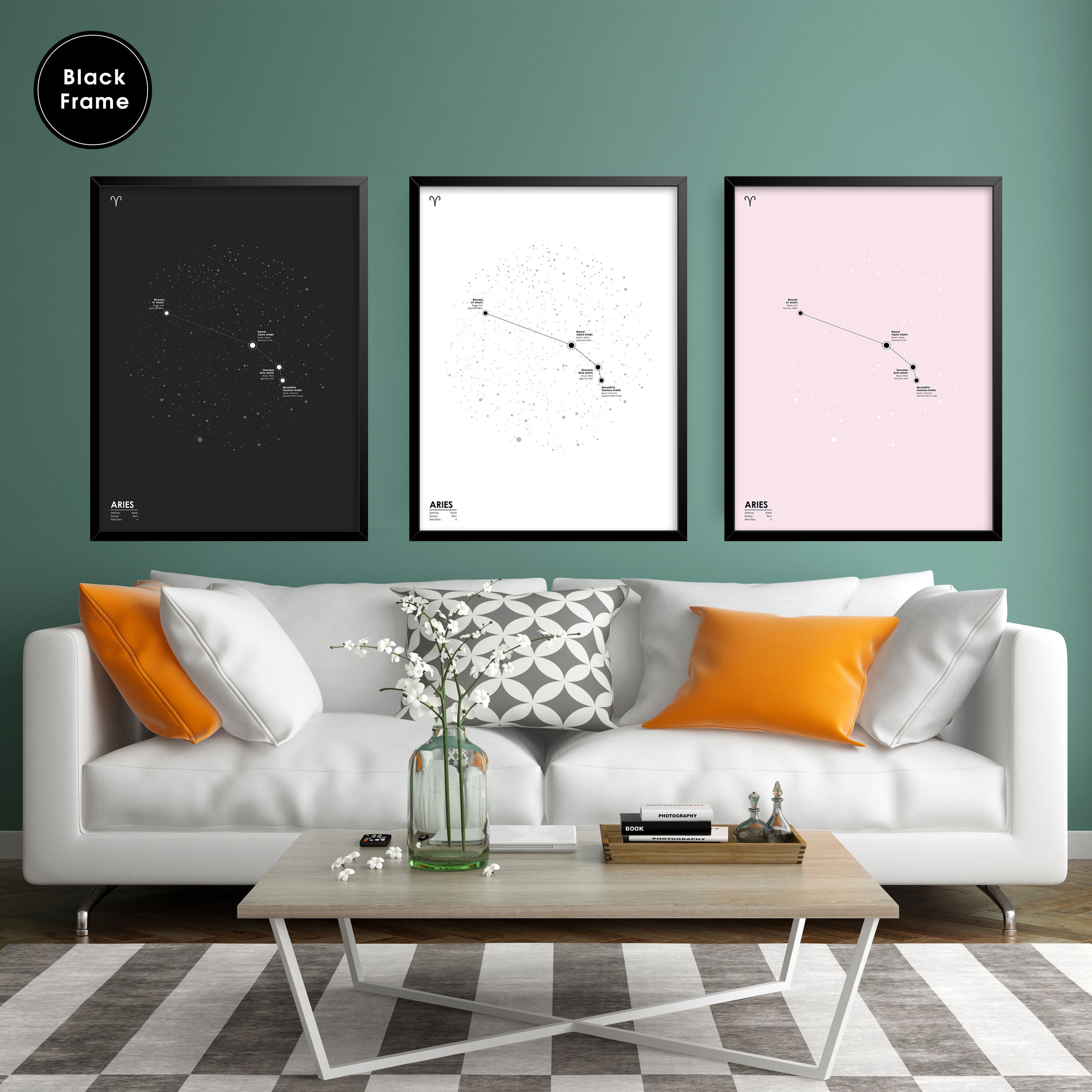 Aries Aries Poster Star Map Custom - Il Fullxfull.5271954042 2jsj 