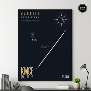 MacDill Air Force Base (KMMF), Militärflugplatz, Militärpiste, Karte des Luftwaffenstützpunktes, Landebahn des US Luftwaffenstützpunktes