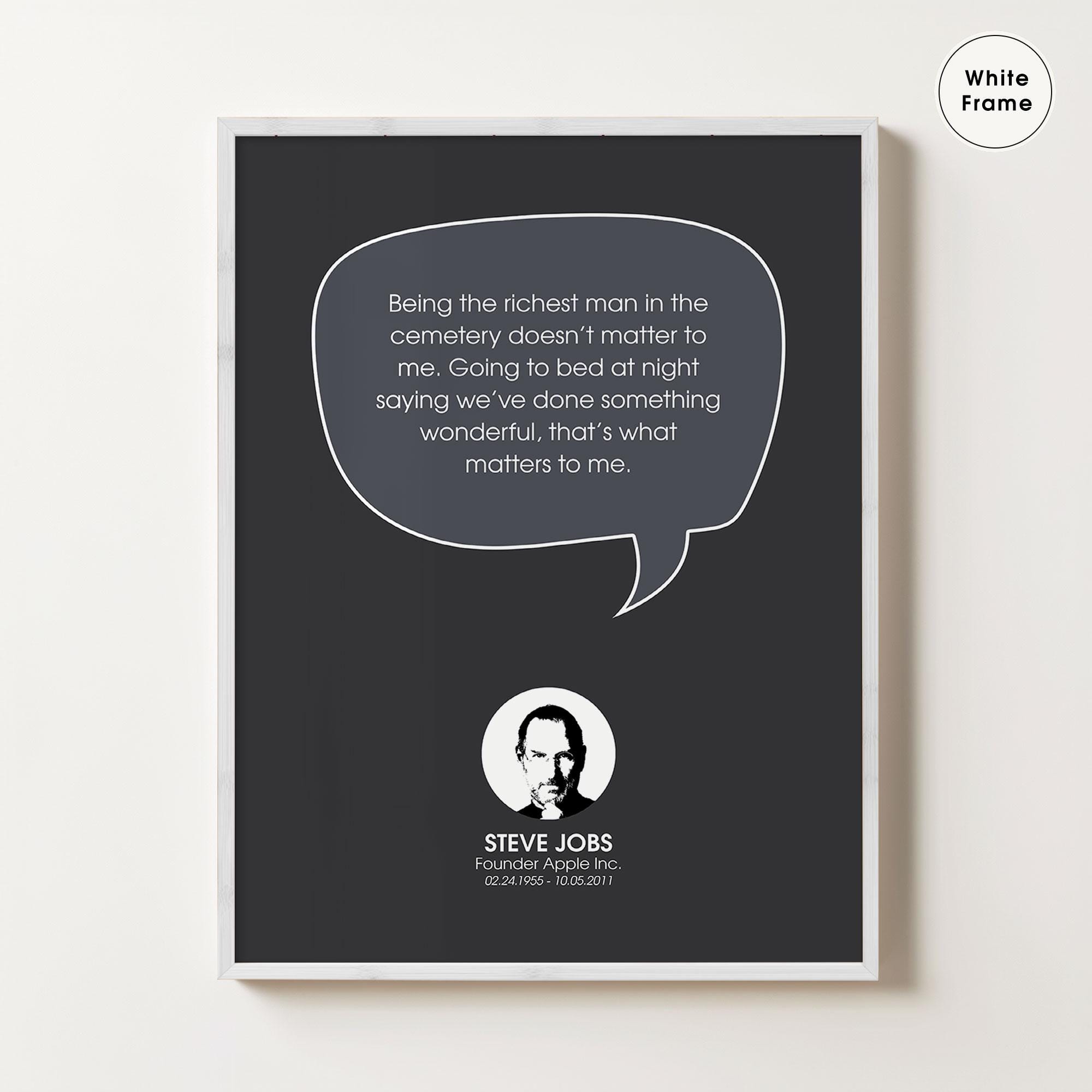 スティーブ・ジョブズ、起業家、アップル創設者、スティーブ・ジョブズの名言、有名な名言、成功の名言、励ましの名言、やる気を起こさせるアートワーク -  Etsy 日本, image size:2000x2000