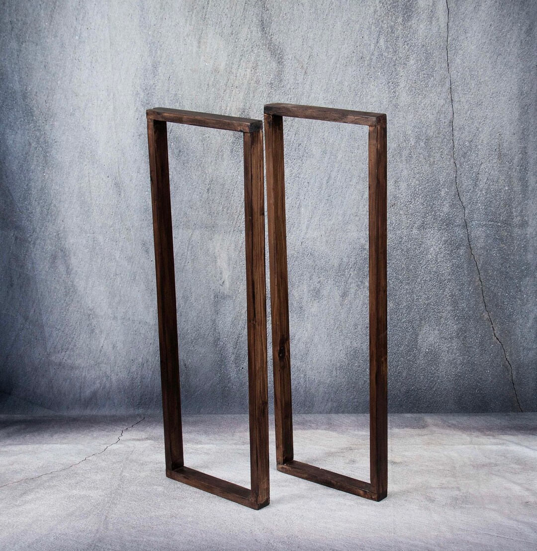 Rustic Wooden Table Leg Low Coffee Table Leg Console Table Leg