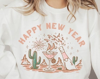 New Year Sweatshirt New Years Eve Sweatshirt NYE 2023 Sweatshirt Retro New Years Shirt Disco Ball New Years Eve Shirt Holiday Party Crewneck