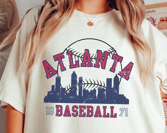 Comfort Colors Atlanta Baseball Shirt Atlanta Shirt Atlanta Georgia Shirt Atlanta Gifts Atlanta Fan shirt Unisex Tee