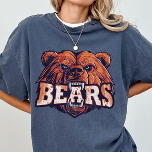 Comfort Colors Chicago Shirt, Vintage Chicago Football Shirt, Game Day Apparel, Chicago Gifts