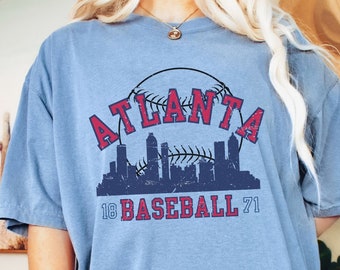 Atlanta Braves Washed Comfort Color Tee 