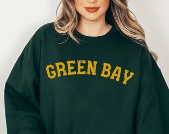 Green Bay Sweatshirt Green Bay Crewneck Green Bay Shirt Football Sweatshirt Tailgating shirt Green Bay Fan Shirt Gift for Green Bay Fan