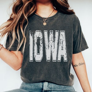 Comfort Colors Iowa Shirt Unisex Iowa Tee Iowa Gifts