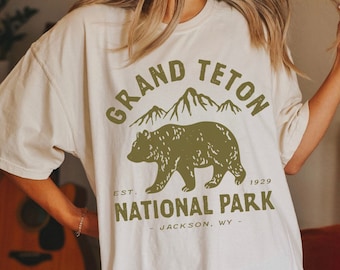Comfort Colors Grand Teton National Park Shirt Grand Tetons Shirt Hiking Gift Outdoorsy Shirt