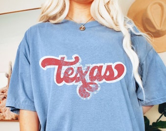 Comfort Colors Texas Shirt Texas Baseball Shirt