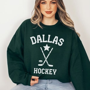 CustomCat Dallas Stars Vintage NHL Crewneck Sweatshirt White / 5XL