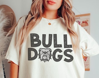 Comfort Colors Bulldogs Shirt Bulldogs Mascot Shirt, Bulldogs Gifts