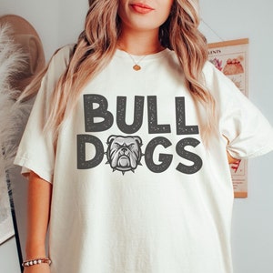 Comfort Colors Bulldogs Shirt Bulldogs Mascot Shirt, Bulldogs Gifts