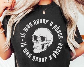 It was Never a Phase Elder Emo Shirt Elder Emo Tee Emo Gift Emo Concert Tee Goth Tee Concert Shirt Millenial Emo Gift