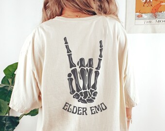 Comfort Colors Elder Emo Shirt Elder Emo Tee Emo Gift Emo Concert Tee Emo Kid Shirt Goth Tee Concert Shirt Millenial Gift for Millenial