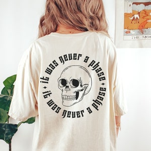 Comfort Colors It was Never a Phase Elder Emo Shirt Elder Emo Tee Emo Gift Emo Concert Tee Goth Tee Concert Shirt Millenial Emo Gift