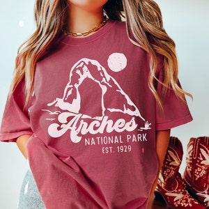 Comfort Colors Arches National Park Shirt, Hiking Shirt, Outdoorsy Gifts, Moab Utah Shirt