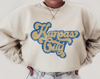 Kansas City Sweatshirt Kansas City Crewneck Unisex Sweatshirt Game Day Appare