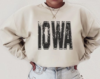 Iowa Sweatshirt, Unisex Iowa Crewneck, State of Iowa Shirt, Iowa Gifts