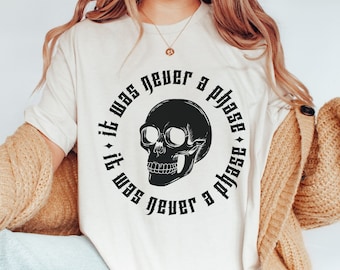 It was Never a Phase Elder Emo Shirt Elder Emo Tee Emo Gift Emo Concert Tee Goth Tee Concert Shirt Millenial Emo Gift
