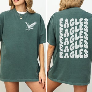 Comfort Colors Eagles Shirt, Eagles Game Day Apparel, Eagles Mascot Tee