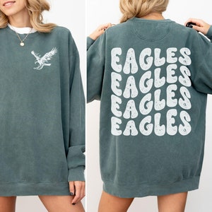 Comfort Colors Eagles Sweatshirt, Eagles Mascot Sweatshirt