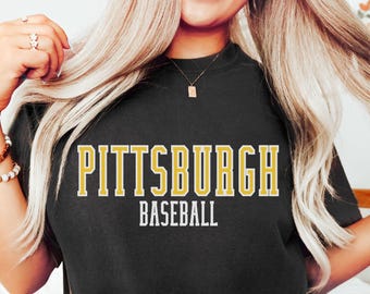Comfort Colors Pittsburgh Baseball Shirt