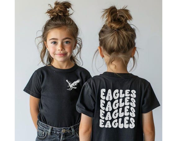 Comfort Colors Kids Eagles Shirt, Eagles Mascot Shirt