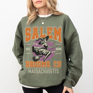 Salem Sweatshirt Salem Massachusetts Crewneck Salem Witch Shirt Spooky Season Sweatshirt Subtle Halloween Shirt