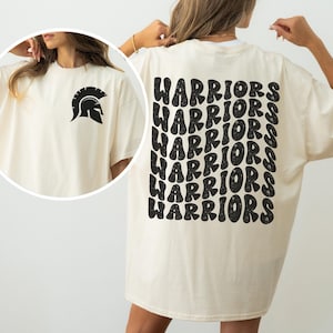 Comfort Colors Warriors Shirt Warriors Mascot Shirt Warriors Football Tee