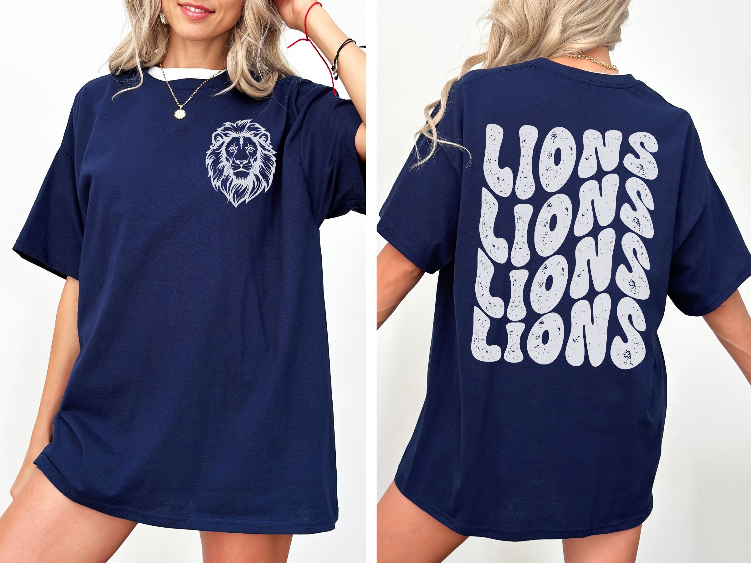 Comfort Colors Lions Shirt, Lions Mascot Shirt
