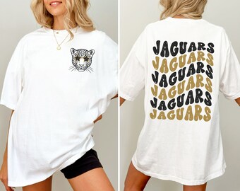 Comfort Colors Black and Gold Jaguars Shirt Unisex Jaguars Tee Gift for Jaguars Fan Jaguars Mascot Shirt