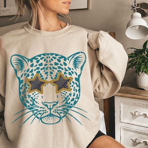Jaguars Sweatshirt, Jaguars Crewneck, Jaguars Shirt, Jaguars Mascot Sweatshirt