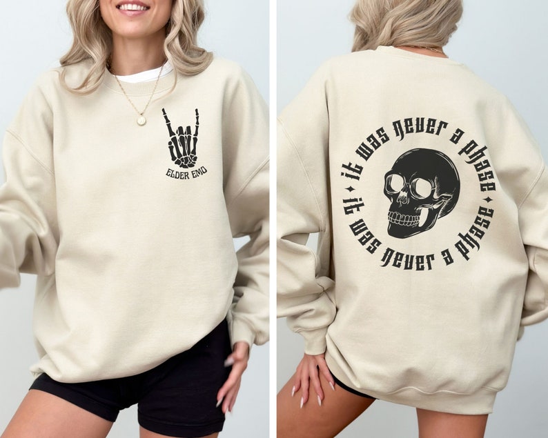 Elder Emo Sweatshirt, Elder Emo Shirt Sand