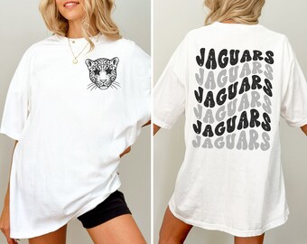 Comfort Colors Black and Silver Jaguars Shirt Unisex Jaguars Tee Gift for Jaguars Fan Jaguars Mascot Shirt