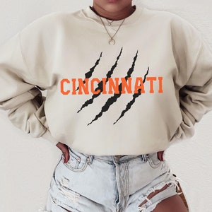 Cincinnati Sweatshirt Cincinnati Crewneck Cincinnati Football Shirt Cincinnati Fan Gift Unisex Crewneck Cincinnati Ohio Football Sweatshirt