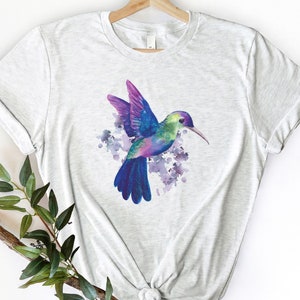 Hummingbird Shirt, Bird Lover Shirt, Nature Lover shirt, Watercolor shirt, Bird Shirt, Adventure shirt, Outdoors shirt, Bird Tshirt