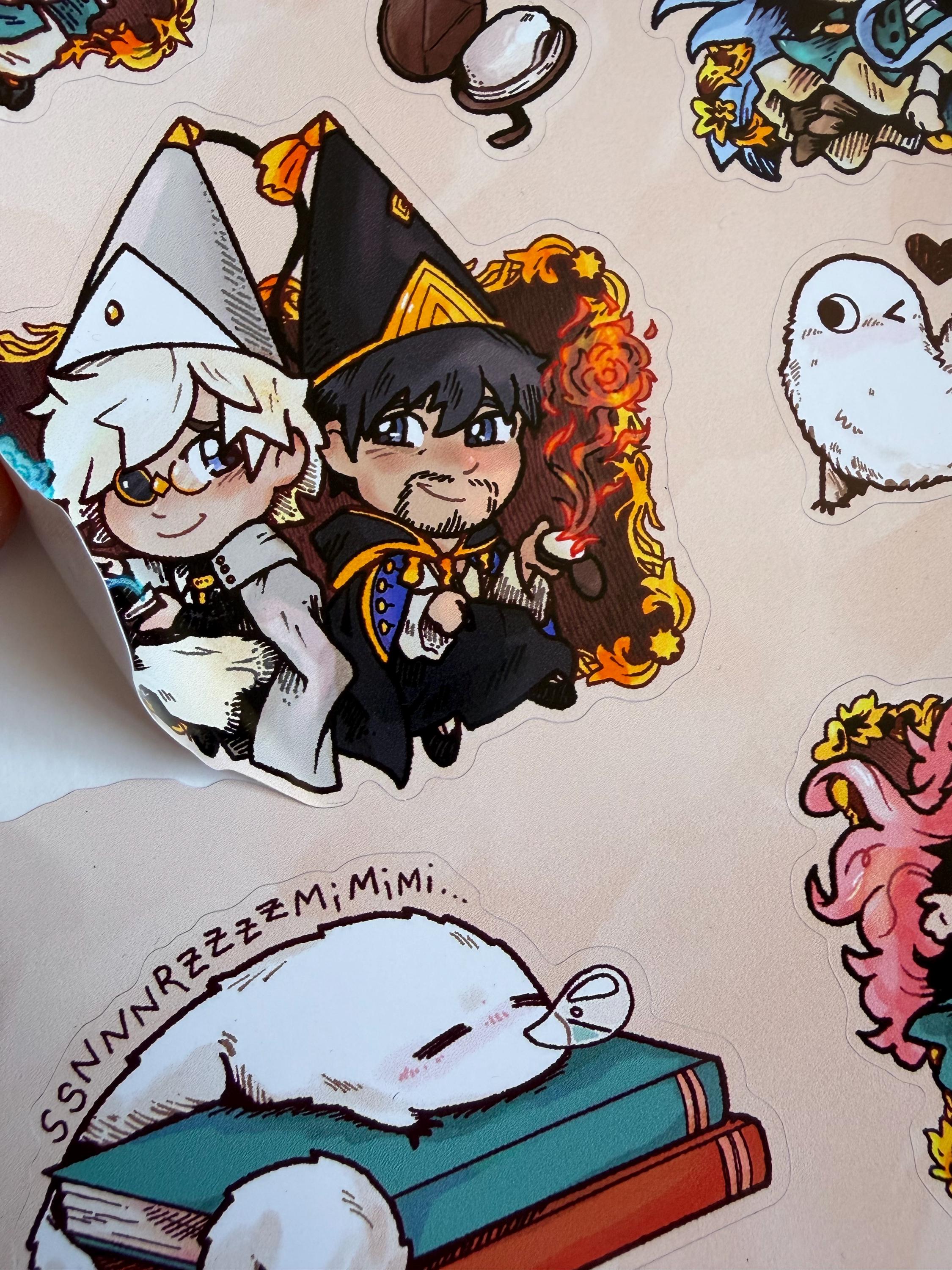 Witch Hat Atelier Vinyl Sticker Sheet, Qifrey Olruggio Coco Aggott ...