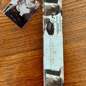 Llavero de pulsera inspirado en TS POET, llavero de tela, álbum de recortes, dijes colgantes con temática de Taylor, idea de regalo, cantante, compositor, músico, vinilo TTPD, CD de música