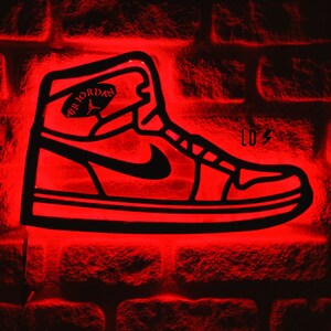 Air Jordan Nike Sneaker LED Neon Sign Shoes Led Wall Decor - Etsy Australia