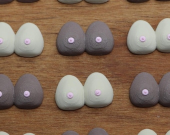 Mini 3D-Printed Boobies: Bachelorette Party Favors - Skin Tone Choice