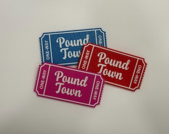Pound Town Ticket: Playful Plastic Gag Gift