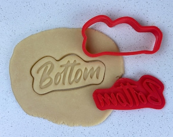 Bottom Cookie Cutter with Stamp: LGBT Pride Baking Tool