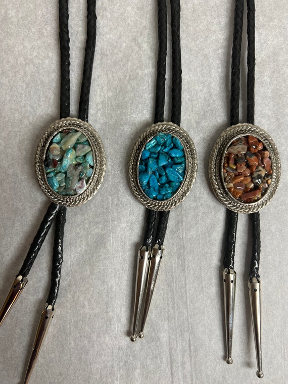 Vintage Metal and Mixed Turquoise and Resin Rock I