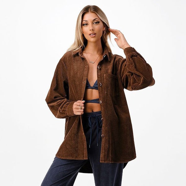 Oversized Corduroy Jacket Etsy