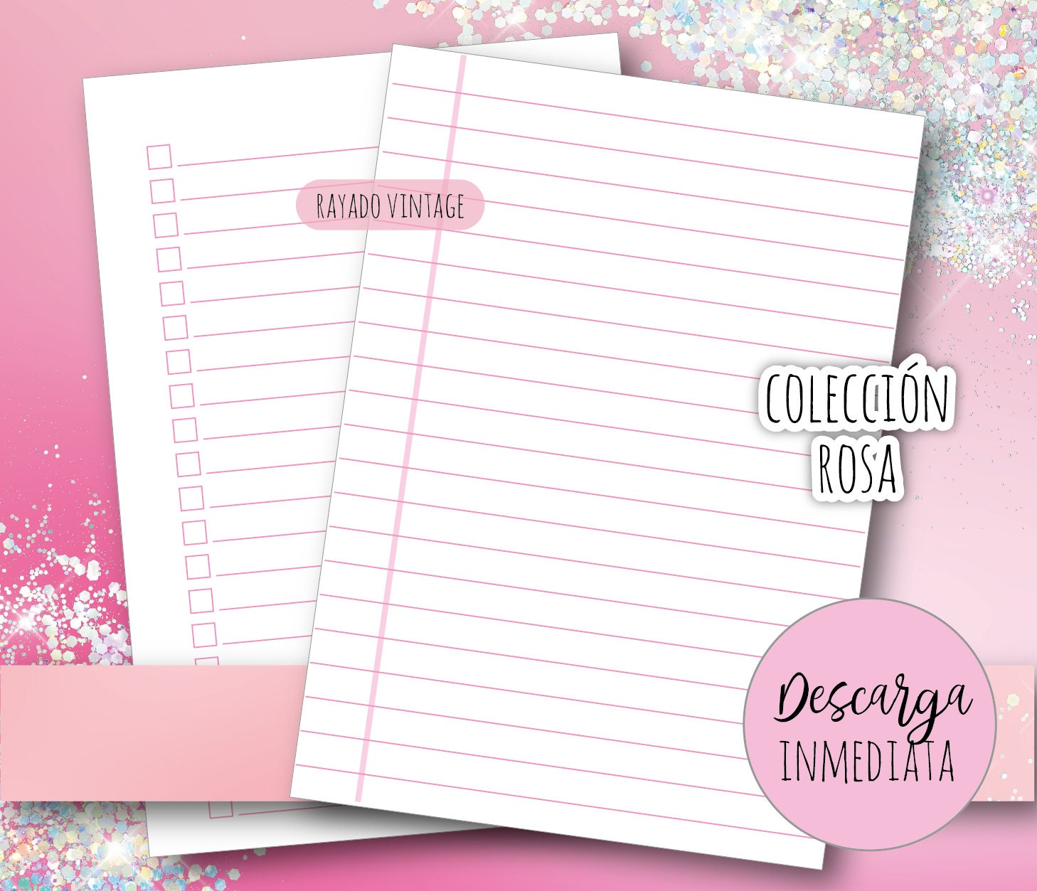 Grid Paper, Dots, Ruled, Checklist, Vintage Ruled/ PDF Printable ...