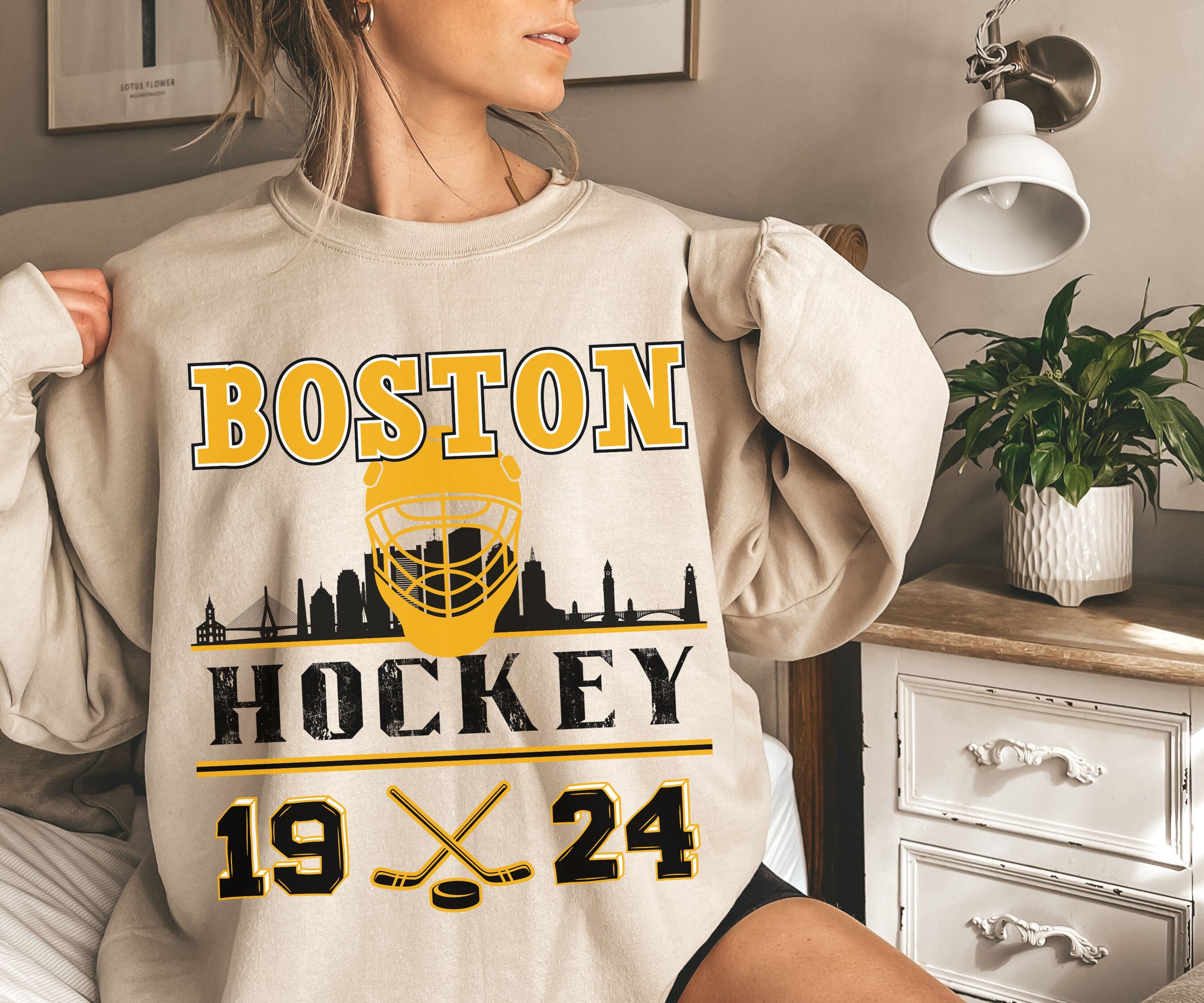 bruins old time hockey sweatshirt