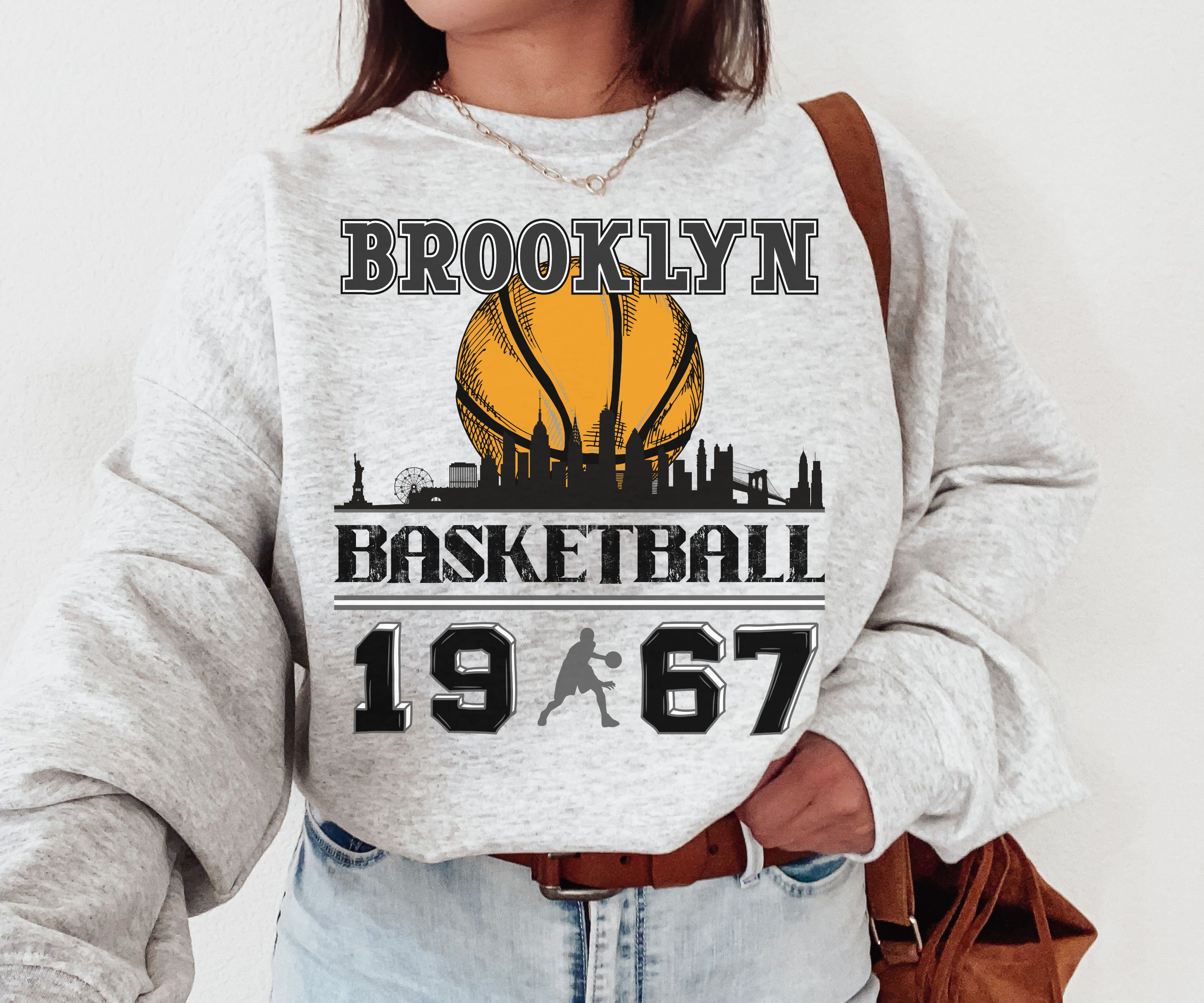 Brooklyn Net Vintage Brooklyn Net Sweatshirt T-shirt New 